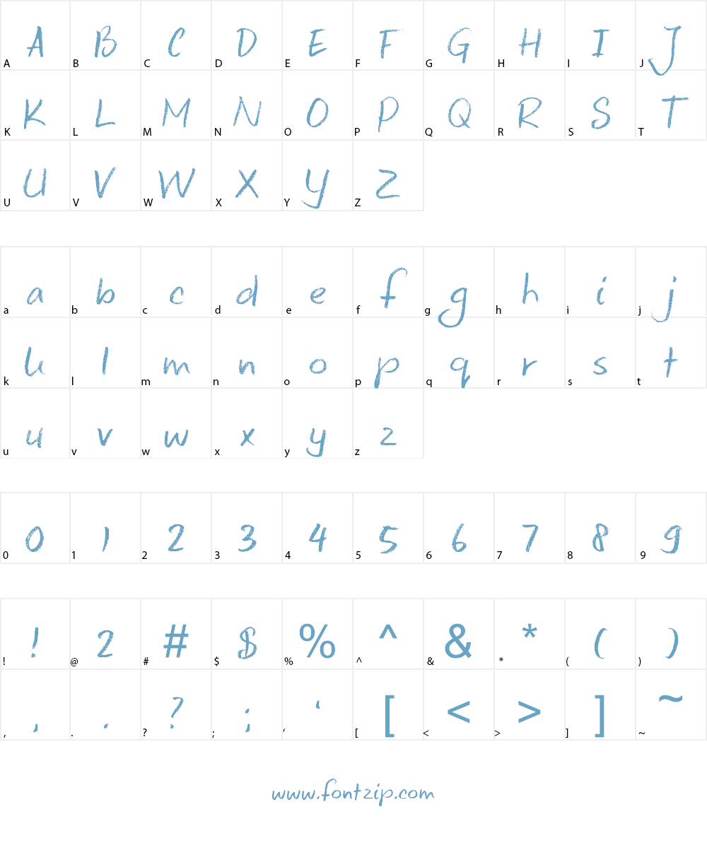DK Keswick Font Character